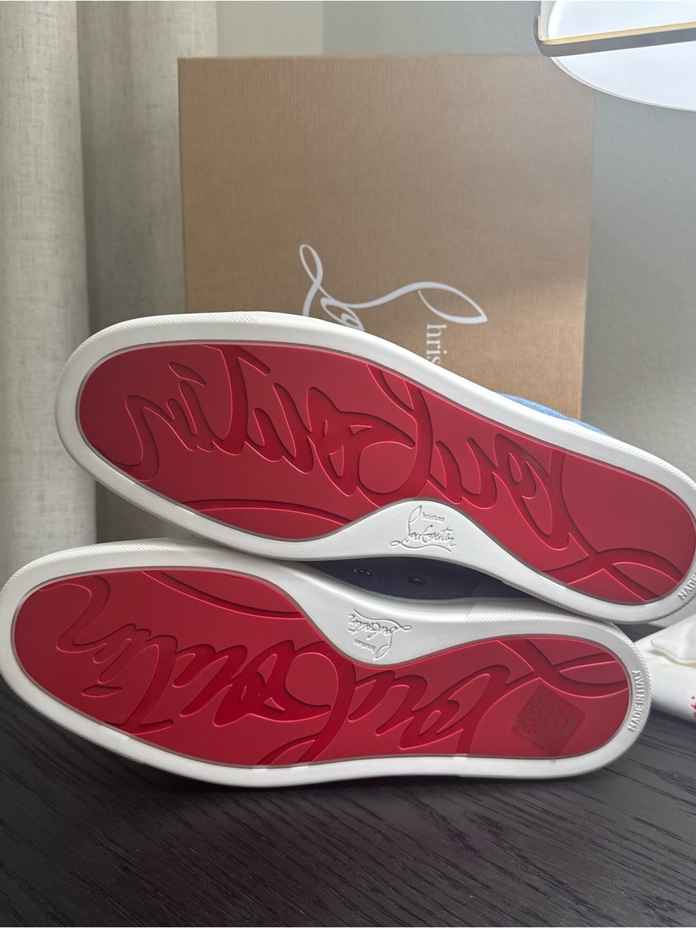 Christian Louboutin Louis Junior Orlato Sneakers Crosta Blue - Picture 8 of 8
